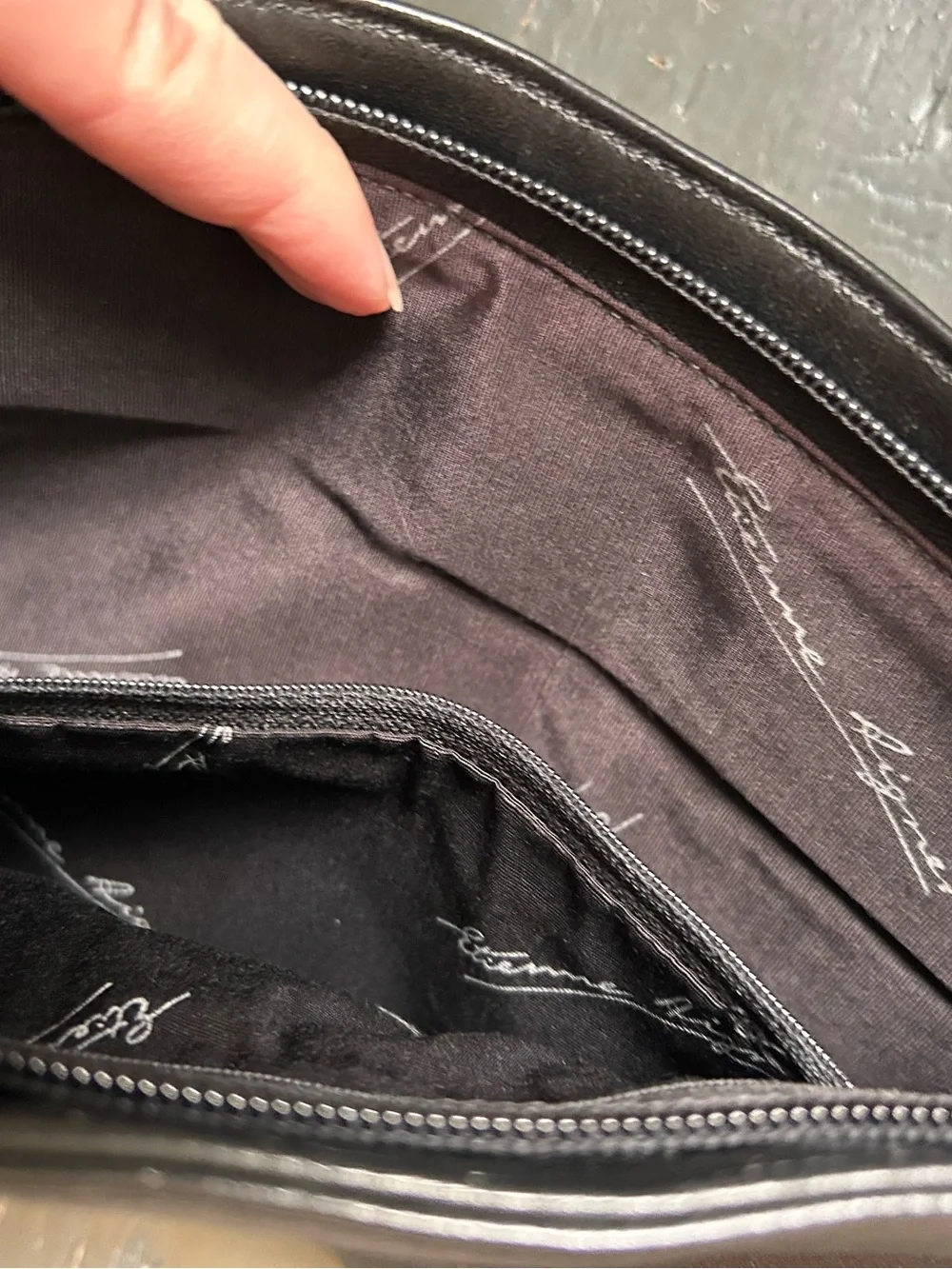 Vintage Black‎ 1980’s Etienne Aigner Leather Purse - No Strap